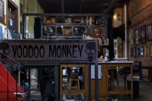 Voodoo Monkey Tattoo front of shop